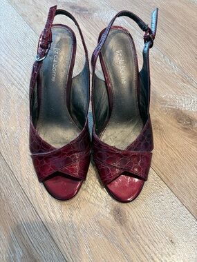 Liz Claiborne Wine Red  Slingback Heels
